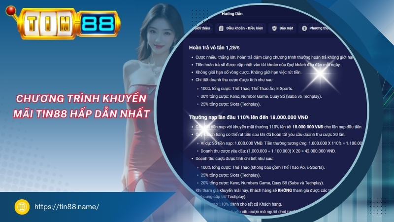 Chương trình khuyến mãi TIN88 hấp dẫn nhất chuong trinh khuyen mai tin88 hap dan nhat
