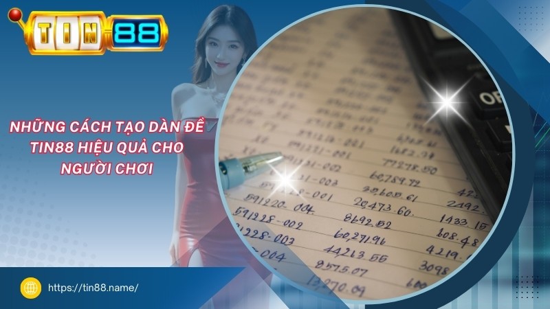 Những cách tạo dàn đề TIN88 hiệu quả cho người chơi Những cách tạo dàn đề TIN88 hiệu quả cho người chơi